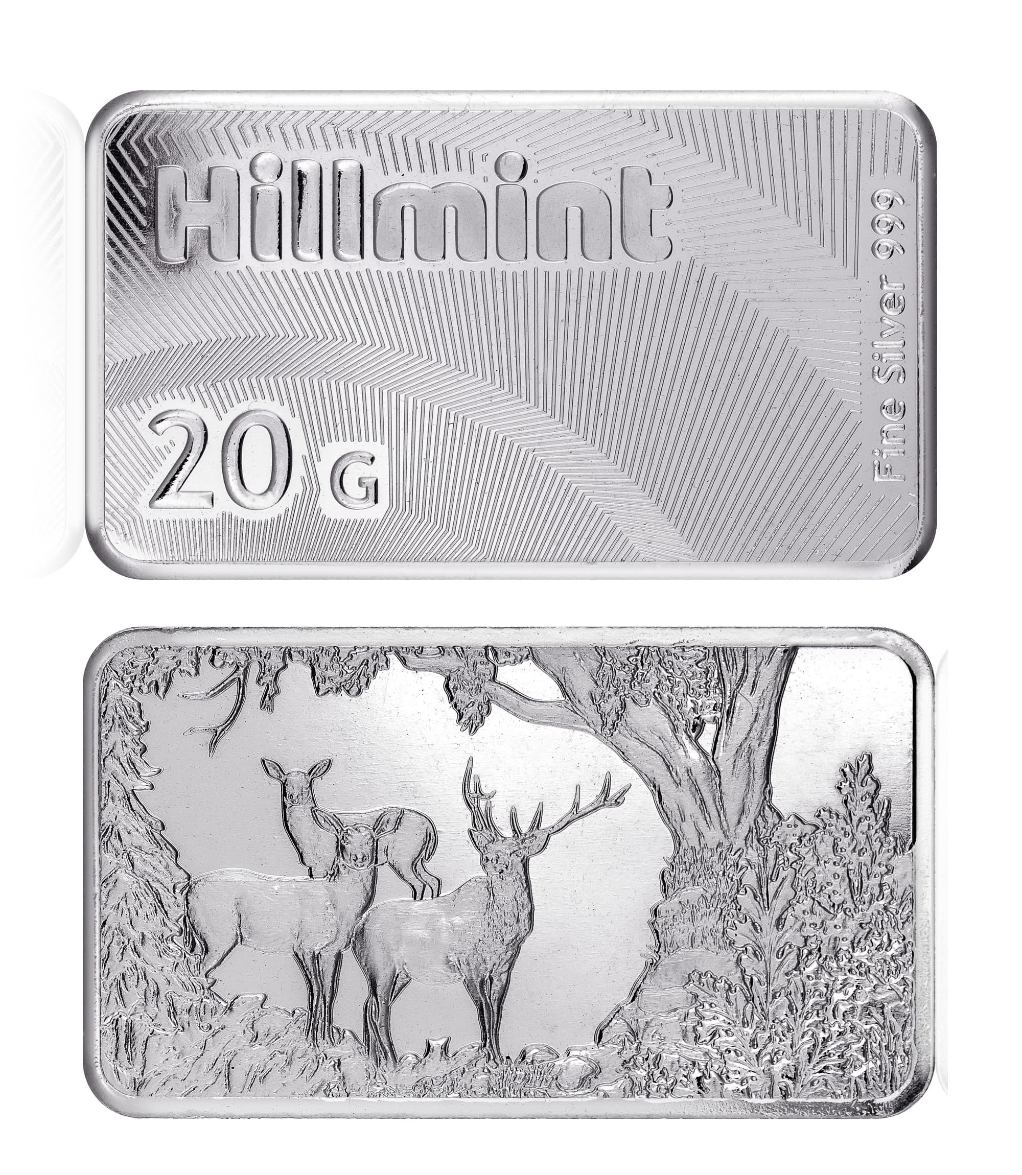 Sztabka srebra Hillmint 20 g – wzór Myśliwska